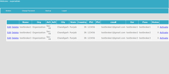 Web Applications: BPO Management